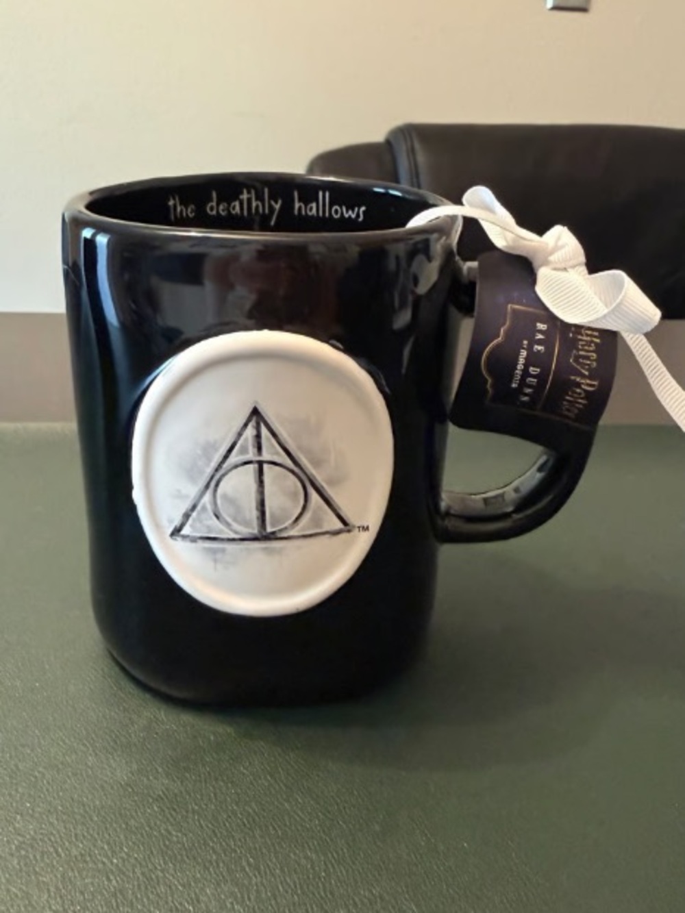 Black The Deathly Hallows Ceramic Mug - Official Licensed Design